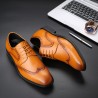 Men Brogue Carved Stylish Oxfords Formal Dress Wedding Shoes