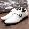 Men Metal Buckle Hook Loop Business Formal Dress Shoes