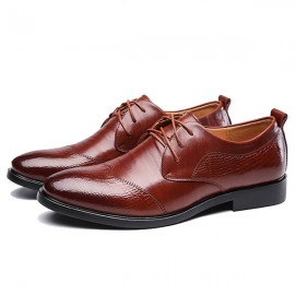 Men Cap Toe Dress Shoes