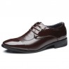 Men Cap Toe Leather Non-slip Business Casual Formal Dress Shoes