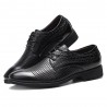 Men Hollow Out Cap Toe Pure Color Comfy Lace Up Formal Dress Shoes