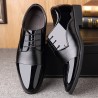 Men Classic Pointed Toe Color Blocking Business Formal Dress Shoes