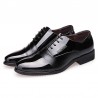 Men Cap Toe Microfiber Leather Non-slip Business Casual Formal Shoes