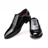 Men Cap Toe Microfiber Leather Non-slip Business Casual Formal Shoes