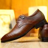 Men Carved Leather Slip Resistant Brogue Business Casual Formal Shoes