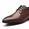 Men Carved Leather Slip Resistant Brogue Business Casual Formal Shoes