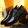 Men Carved Leather Slip Resistant Brogue Business Casual Formal Shoes