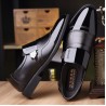 Men Stylish Cap Toe Color Blocking Business Formal Dress Shoes