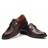 Men Vintage British Style Pointed Toe Business Casual Lace Up Dress Shoes