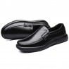 Men Genuine Leather Slip Resistant Slip On Soft Sole Casual Shoes