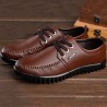 Men Hand Stitching Microfiber Leather Slip Resistant Casual Driving Shoes