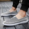 Men Old Peking Style Fabric Breathable Slip On Soft Casual Shoes