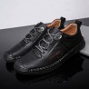 Large Size Men Hand Stitching Leather Anti-collision Non-slip Casual Shoes