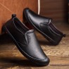 Men Hand Stitching Leather Anti-collision Non-slip Soft Casual Driving Shoes