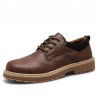 Men Microfiber Leather Outdoor Wearable Lace Up Work Style Shoes