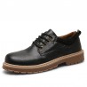 Men Microfiber Leather Outdoor Wearable Lace Up Work Style Shoes