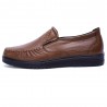 Men Hand Stitching Leather Splicing Slip On Soft Casual Shoes