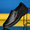 Men Hollow Out Breathable Soft Sole Slip On Casual Shoes