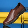 Men Hollow Out Breathable Soft Sole Slip On Casual Shoes