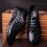 Men Soft Cow Leather Lace Up Casual Shoes