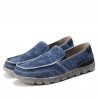 Large Size Men Canvas Breathable Soft Flat Slip On Loafers