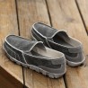 Large Size Men Canvas Breathable Soft Flat Slip On Loafers