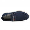 Men Pure Color Canvas Slip Resistant Slip On Soft Casual Shoes