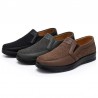 Men Old Peking Style Textile Splicing Comfy Slip On Casual Shoes