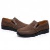 Men Old Peking Style Textile Splicing Comfy Slip On Casual Shoes