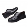 Men Classic Moc Toe Lace Up Soft Sole Casual Leather Shoes