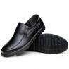 Men Pure Color Soft Sole Slip On Casual Driving Leather Shoes