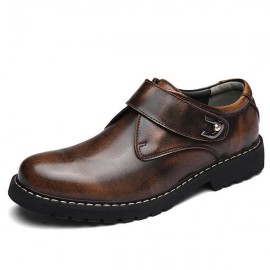 Men Vintage Hook-loop Wearable Leather Work Shoes