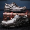 Men Vintage Hook-loop Wearable Leather Work Shoes