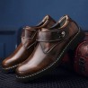 Men Vintage Hook-loop Wearable Leather Work Shoes