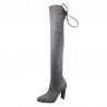 European Style Suede Sexy Over The Knee Thigh High Heels Party Boots