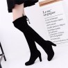 European Style Suede Sexy Over The Knee Thigh High Heels Party Boots