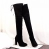 European Style Suede Sexy Over The Knee Thigh High Heels Party Boots