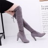 European Style Suede Sexy Over The Knee Thigh High Heels Party Boots