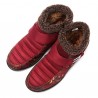 Flower Hook Loop Metal Ankle Warm Retro Platform Boots