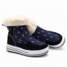 Women Winter Plush Warm Lined Hook Loop Flat Snow Boots