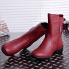 Large Size Back Lace Boots For Women