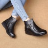 Black Warm Fur Lining Casual Winter Boots