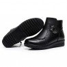 Black Warm Fur Lining Casual Winter Boots