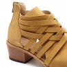 Plus Size Women Comfy Hollow Zipper Thick Heels Footwear Ankle Boots