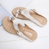 Rhinestones Buckle Comfortable Clip Toe Flip Flops Flat Sandals