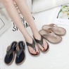 Rhinestone Clip Toe Slipper Beach Summer Platform Sandals