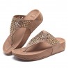 Rhinestone Platform Hollow Sandals