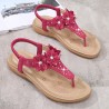 Summer Women Flowers Flip Flops Soft Flat Beach Sandals