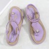 Bohemia Elastic Rhinestone Holiday Beach Flat Casual Sandals