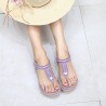 Bohemia Elastic Rhinestone Holiday Beach Flat Casual Sandals